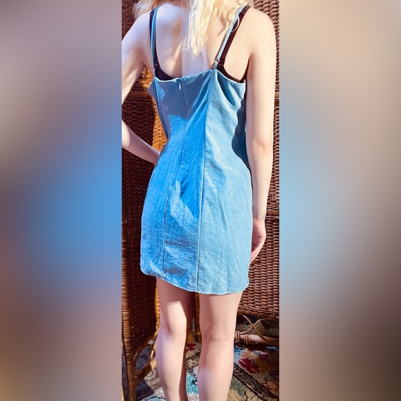 Periwinkle faux suede mini dress - Picture 3 of 3
